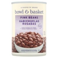 Bowl & Basket Pink Beans, Habichuelas Rosadas, 15 oz, 15 Ounce