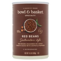 Bowl & Basket Specialty Southwestern Style Red Beans, 15.5 oz, 15.5 Ounce