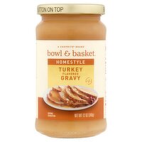 Bowl & Basket Homestyle Turkey Flavored Gravy, 12 oz