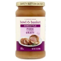 Bowl & Basket Homestyle Pork Flavored Gravy, 12 oz, 12 Ounce