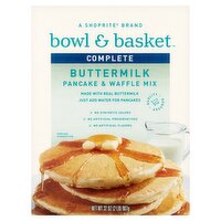 Bowl & Basket Complete Buttermilk Pancake & Waffle Mix, 32 oz, 32 Ounce