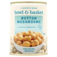 Bowl & Basket Button Mushrooms, 13.25 oz