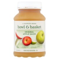 Bowl & Basket Original Apple Sauce, 24 oz, 24 Ounce