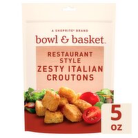 Bowl & Basket Restaurant Style Zesty Italian Croutons, 5 oz, 5 Ounce