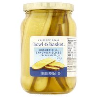 Bowl & Basket Kosher Dill Sandwich Slices, 16 fl oz, 16 Fluid ounce