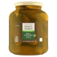 Bowl & Basket Whole Dill Pickles, 46 fl oz