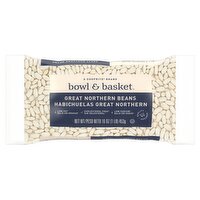 Bowl & Basket Great Northern Beans, Habichuelas Great Northern, 16 oz, 16 Ounce