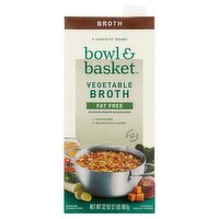 Bowl & Basket Fat Free Vegetable Broth, 32 oz