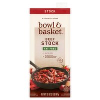 Bowl & Basket Fat Free Beef Stock, 32 oz