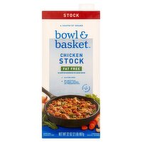 Bowl & Basket Fat Free Chicken Stock, 32 oz