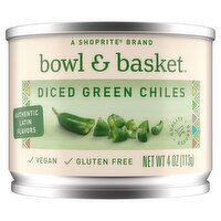 Bowl & Basket Authentic Latin Flavors Diced Green Chiles, 4 oz