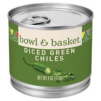 Bowl & Basket Diced Green Chiles, 4 oz