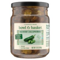 Bowl & Basket Sliced Jalapeños, 12 oz, 12 Ounce