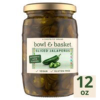 Bowl & Basket Sliced Jalapeños, 12 oz