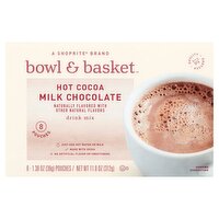 Bowl & Basket Hot Cocoa Milk Chocolate Drink Mix, 1.38 oz, 8 count, 11 Ounce