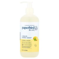 Paperbird Blue Lemon & Mint Liquid Hand Soap, 12 fl oz