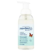 Paperbird Blue Free & Clear Liquid Foaming Hand Soap, 12 fl oz