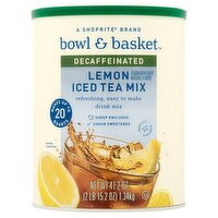 Bowl & Basket Decaffeinated Lemon Iced Tea Mix, 47.2 oz, 47.2 Ounce