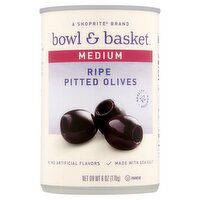 Bowl & Basket Medium Ripe Pitted Olives, 6 oz, 6 Ounce