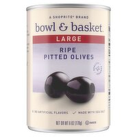 Bowl & Basket Large Ripe Pitted Olives, 6 oz, 6 Ounce