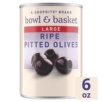 Bowl & Basket Large Ripe Pitted Olives, 6 oz, 6 Ounce