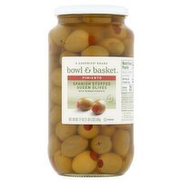 Bowl & Basket Spanish Stuffed Queen Olives with Minced Pimiento, 21 oz