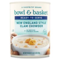 Bowl & Basket Ready To Serve New England Style Clam Chowder, 18.5 oz