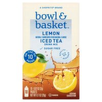 Bowl & Basket Lemon Iced Tea Drink Mix, 0.7 oz, 10 count, 0.7 Ounce