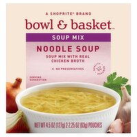 Bowl & Basket Noodle Soup Mix, 2.25 oz, 2 count, 4.5 Ounce