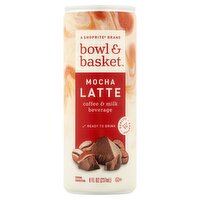 Bowl & Basket Mocha Latte Coffee & Milk Beverage, 8 fl oz, 8 Fluid ounce