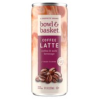 Bowl & Basket Coffee Latte Coffee & Milk Beverage, 8 fl oz