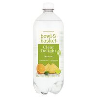 Bowl & Basket Clear Delight Tropical Sparkling Flavored Beverage, 33.8 fl oz, 33.8 Fluid ounce