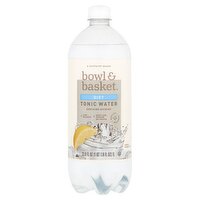 Bowl & Basket Diet Tonic Water, 33.8 fl oz, 33.8 Fluid ounce