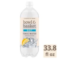 Bowl & Basket Diet Tonic Water, 33.8 fl oz