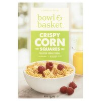 Bowl & Basket Crispy Corn Squares Toasted Corn Cereal, 12 oz, 12 Ounce