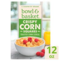 Bowl & Basket Crispy Corn Squares Toasted Corn Cereal, 12 oz