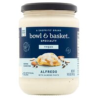 Bowl & Basket Specialty Vegan Alfredo Sauce with Almond Paste, 14.5 oz