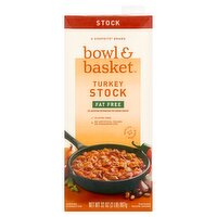 Bowl & Basket Fat Free Turkey Stock, 32 oz