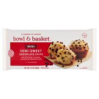 Bowl & Basket Mini Semi-Sweet Chocolate Chips, 12 oz, 12 Ounce