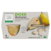 Wholesome Pantry Organic Diced Pears, 4 oz, 4 count