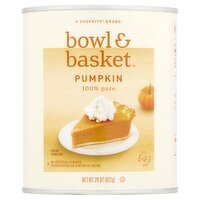 Bowl & Basket 100% Pure Pumpkin, 29 oz, 29 Ounce