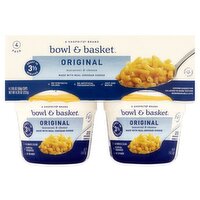 Bowl & Basket Original Macaroni & Cheese, 2.05 oz, 4 count, 8.2 Ounce