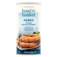 Bowl & Basket Panko Plain Bread Crumbs, 8 oz, 8 Ounce