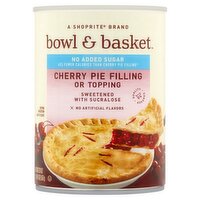 Bowl & Basket No Added Sugar Cherry Pie Filling or Topping, 20 oz, 20 Ounce