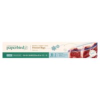 Paperbird 2 Gallon Double Zipper Seal Freezer Bags, 10 count