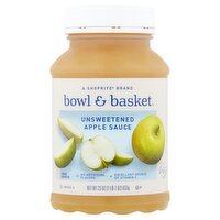 Bowl & Basket Unsweetened Apple Sauce, 23 oz, 23 Ounce