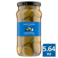 Bowl & Basket Specialty Feta Cheese Stuffed Olives, 5.64 oz