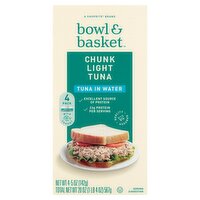 Bowl & Basket Chunk Light Tuna in Water, 5 oz, 4 count