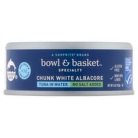 Bowl & Basket Specialty Chunk White Albacore Tuna in Water, No Salt Added, 5 oz