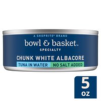 Bowl & Basket Specialty Chunk White Albacore Tuna in Water, No Salt Added, 5 oz